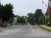 Looking West up Cross Street, the Ypsilanti Water Tower in the distance