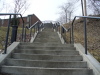 The stairs up to the Riverside Arts Building