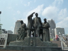Memorial to Underground Railroad just outside Hart Plaza