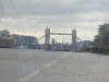 A water-spattered Tower Bridge