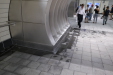 Just to make you feel comfortable, MTA has pre-installed random puddles of water in the station