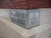 Masonic cornerstone on the Riverside Arts Center
