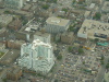 In the bottom left, the Holiday Inn. Go up the street on its right a block and a half and you have our hostel