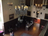 Great Hall, in the bottom left is a replica of the Throne of England and the Stone of Scone