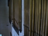 Set of pipe organ pipes in Great Hall