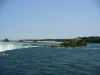 Horseshoe Falls --- in the distance, you can see the sluces which divert some of the river flow into the hydroelectric facility on the Canadian side