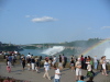 The American and Bridal Veil Falls, with Rainbow Bridge in the distance