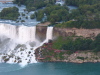 In the middle, the Bridal Veil Falls, to the left, American Falls